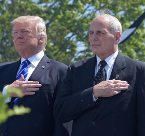 President Donald Trump And Secretary Of Homeland Security John Kelly History - Item # VAREVCHISL046EC326