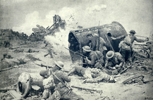 World War 1. Somme Offensive. Canadian Soldiers Fighting At Courcellette History - Item # VAREVCHISL043EC924 World War 1. Somme Offensive. Canadian Soldiers Fighting At Courcellette History - Item # VAREVCHISL043EC924
