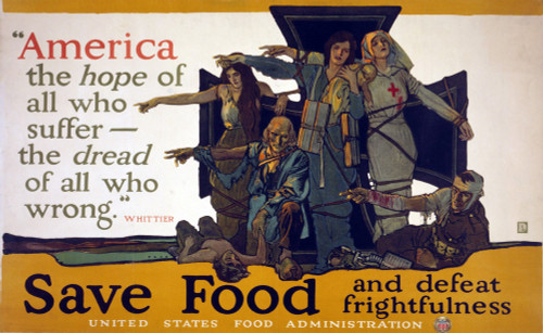 World War I Poster Using The Poetry Of John Greenleaf Whittier To Inspire Americans To Conserve Food For The War Effort History - Item # VAREVCHISL003EC042