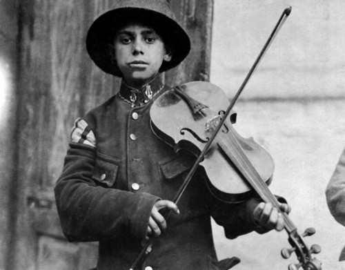 A Young Christmas Street Fiddler History - Item # VAREVCHISL034EC550