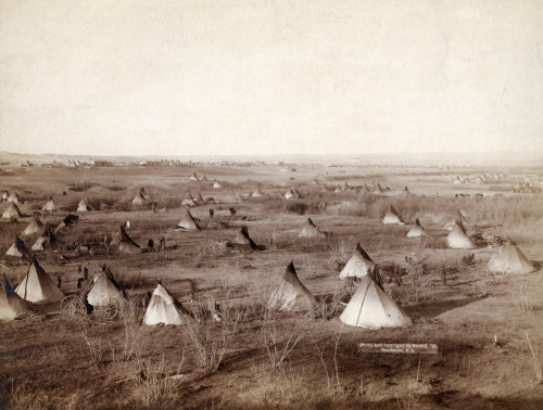 The Great Hostile Camp. Bird'S-Eye View Of A Lakota Sioux Camp History - Item # VAREVCHCDLCGCEC360