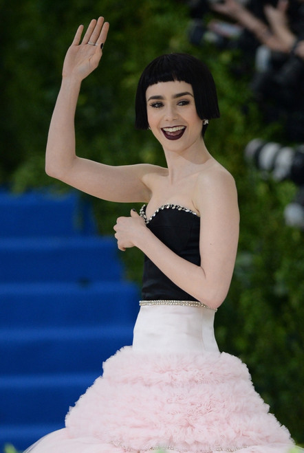 Lily Collin's Chanel Little Black Jacket Exhibit Event Makeup: Celebrity  Beauty Breakdown