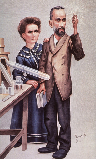 Caricature Of Pierre And Marie Sklodowska Curie History - Item # VAREVCHISL016EC045