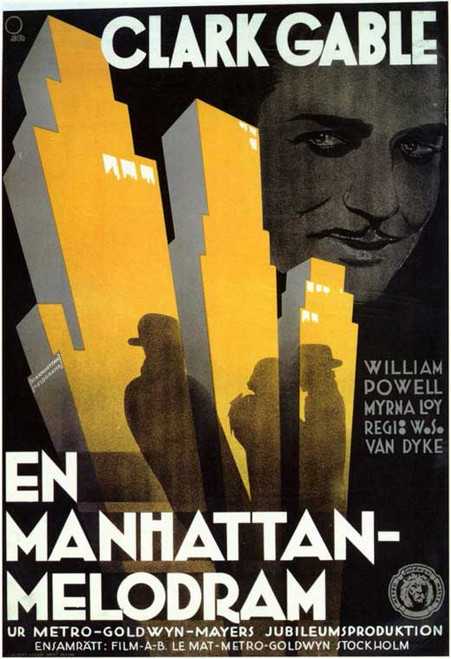 Manhattan Melodrama Movie Poster (11 x 17) - Item # MOVAD5963