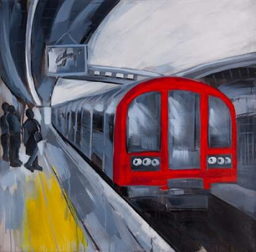 People Waiting for the Metro Poster Print by Atelier B Art Studio - Item # VARPDXBEGTRA27