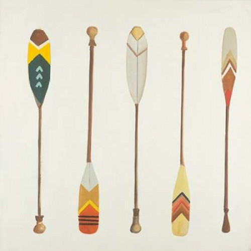 Canoe Paddles Poster Print by Atelier B Art Studio