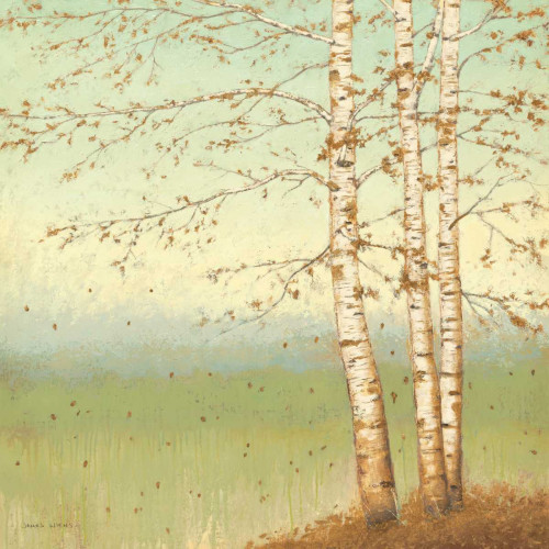 Golden Birch II with Blue Sky Poster Print by James Wiens - Item # VARPDX10342