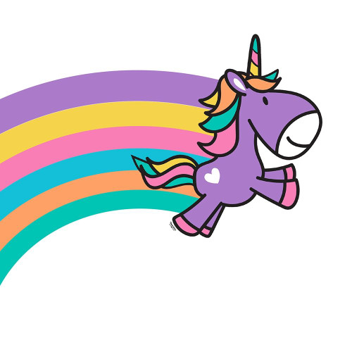 Happy Unicorn Trio I -purple Poster Print by Tara Reed - Item # VARPDXRB12956TR