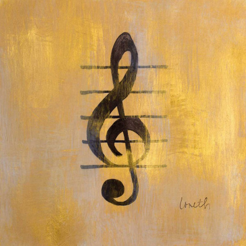 Treble Clef Border Poster Print by Lanie Loreth - Item # VARPDX11061A