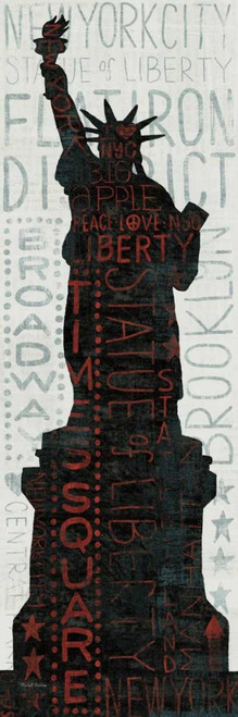 Statue of Liberty - Red Poster Print by Michael Mullan - Item # VARPDX12075