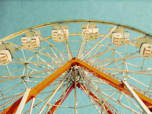 Red Ferris Wheel Poster Print by Gail Peck - Item # VARPDX10067A