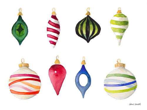 Christmas Ornaments Watercolor I Poster Print by Lanie Loreth - Item # VARPDX12162