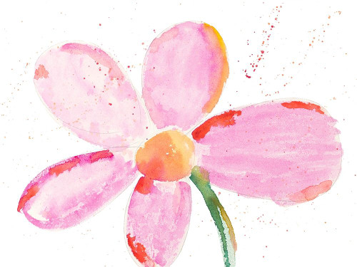 Bubbly Pink Daisy Poster Print by Susan Bryant - Item # VARPDX13395M