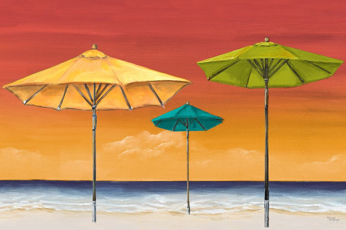 Tropical Umbrellas I Poster Print by Tiffany Hakimipour - Item # VARPDX8523A