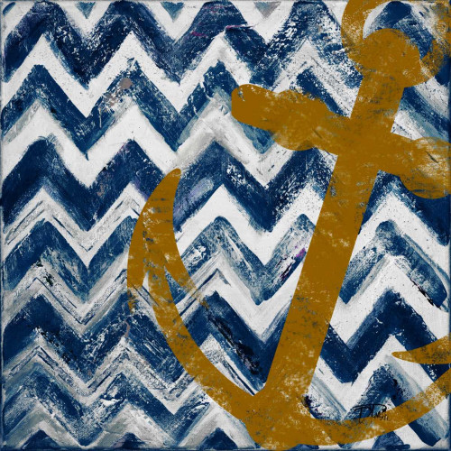 Nautical Chevron I Poster Print by Patricia Pinto - Item # VARPDX10197B