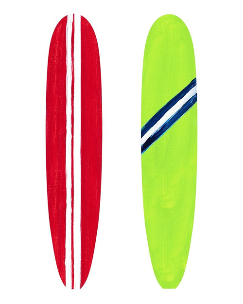 Red and Green Surf Boards Poster Print by Julie DeRice - Item # VARPDX12205B