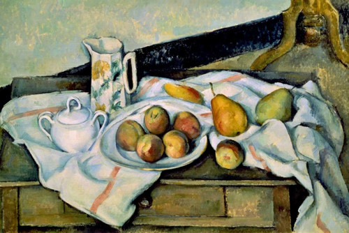 Still Life of Peaches and Pears Poster Print by Paul Cezanne - Item # VARPDX132050