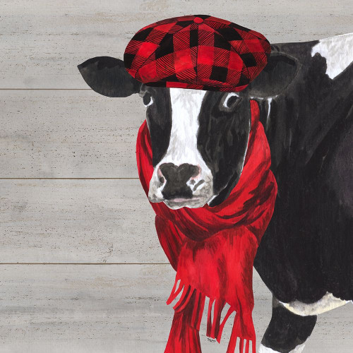 Intellectual Animals III Cow and Scarf Poster Print by Tara Reed - Item # VARPDXRB12753TR
