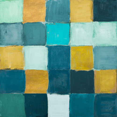 Teal and Gold Rural Facade I Poster Print by Lanie Loreth - Item # VARPDX11664A