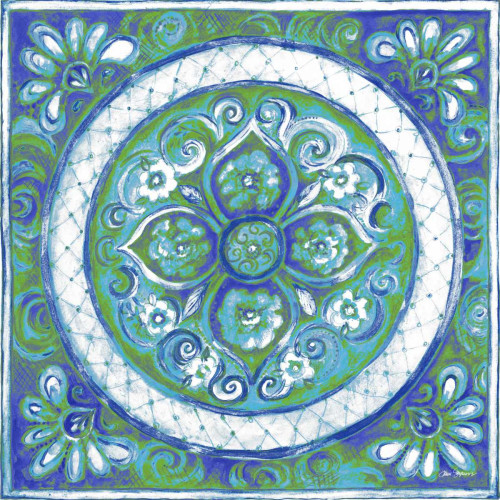Azurite Medallion III Poster Print by Janice Gaynor - Item # VARPDX11137L