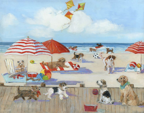 Beach Bark Park II Poster Print by Sally Swatland - Item # VARPDX40197
