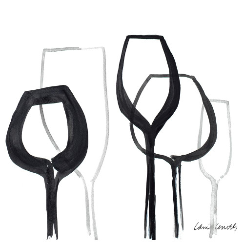 Wine Party Square II Poster Print by Lanie Loreth - Item # VARPDX13019