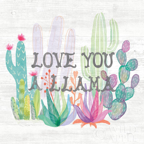 Lovely Llamas Cactus Love Poster Print by Mary Urban - Item # VARPDX41661