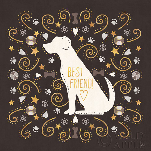 Otomi Dogs III Dark Neutral Poster Print by Veronique Charron - Item # VARPDX44041 Otomi Dogs III Dark Neutral Poster Print by Veronique Charron - Item # VARPDX44041