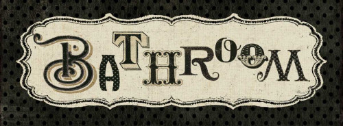 Room Signs II - Bathroom Poster Print by Pela Studio - Item # VARPDX10243