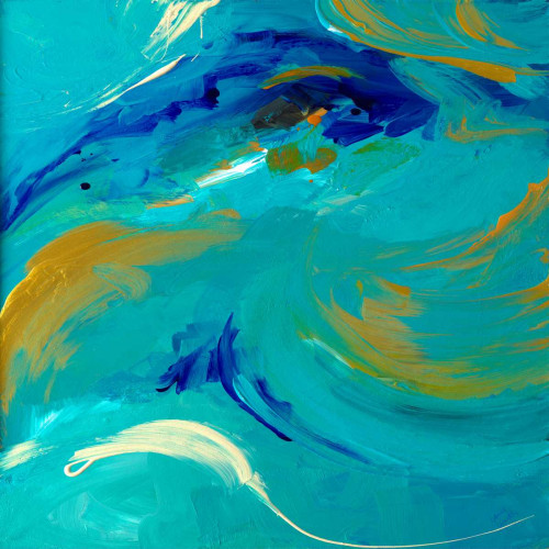 The Sea Sings in Teal Square Poster Print by Lanie Loreth - Item # VARPDX11534F