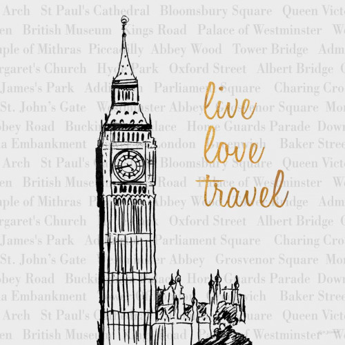 Live Love Travel Poster Print by Nicholas Biscardi - Item # VARPDX11166D