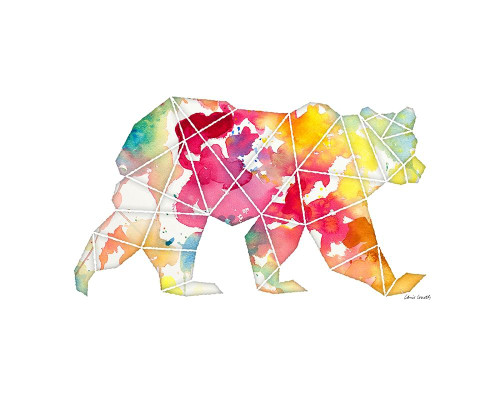Geo Shape Bear Poster Print by Lanie Loreth - Item # VARPDX12401JJ