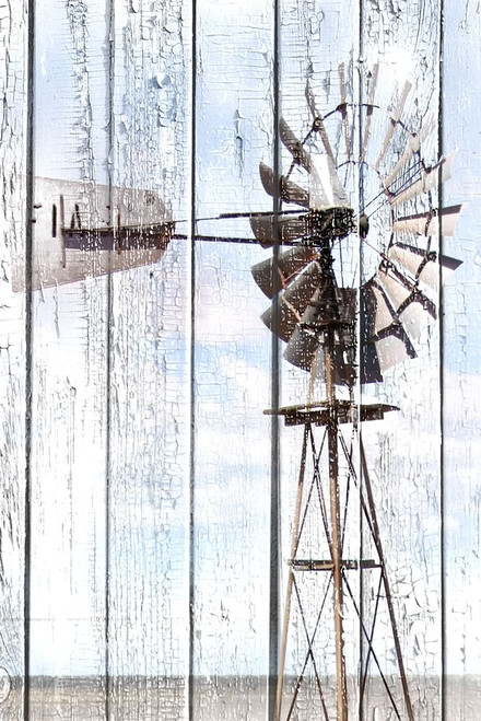 White Washed Windmill Poster Print by Anna Coppel - Item # VARPDX11537S
