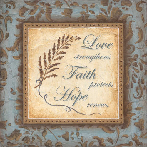 Love Faith Hope Poster Print by Tava Studios - Item # VARPDX12361