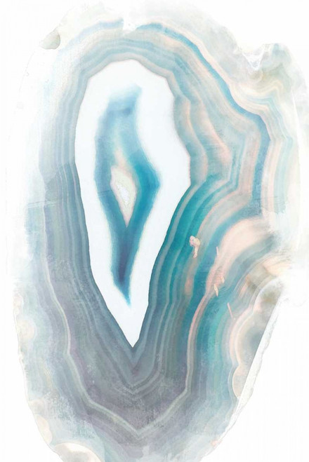 Blue Watercolor Agate Rectangle Poster Print by Susan Bryant - Item # VARPDX11429N