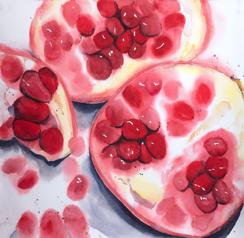 POMEGRANATE PIECES Poster Print by Atelier B Art Studio - Item # VARPDXBEGGAS103