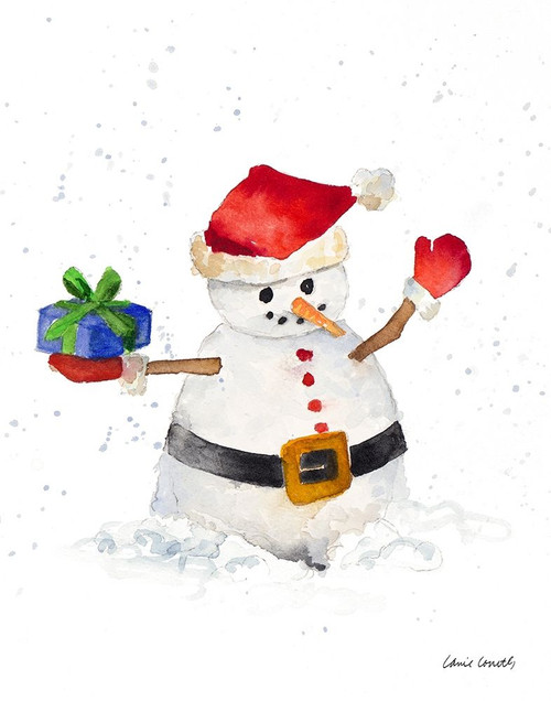Watercolor Snowman II Poster Print by Lanie Loreth - Item # VARPDX12159