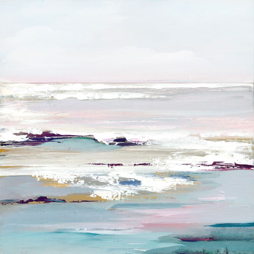 Purple Tides II Poster Print by Valeria Mravyan