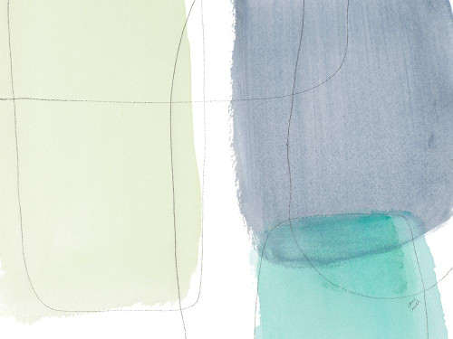 Teal and Grey Abstract II Poster Print by Lanie Loreth - Item # VARPDX12571H