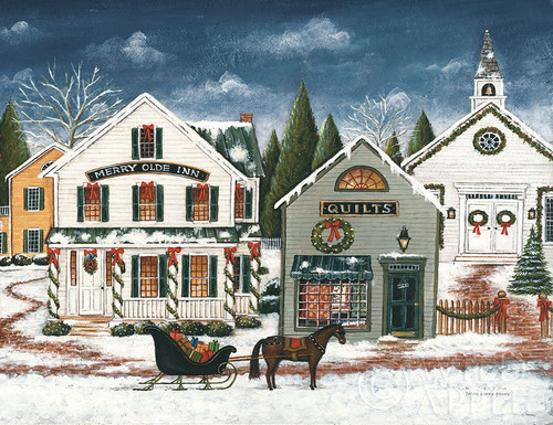 Christmas Village I Dark Crop Poster Print by David Carter Brown - Item # VARPDX37375