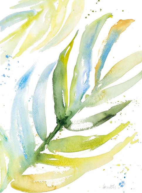 Blue Green Palm Fronds I Poster Print by Lanie Loreth - Item # VARPDX12474