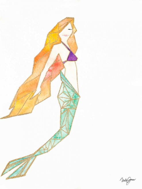 Origami Mermaid Poster Print by Nola James - Item # VARPDX11788Z