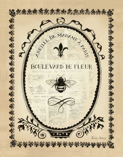 Paris Bees II Poster Print by Emily Adams - Item # VARPDX10671