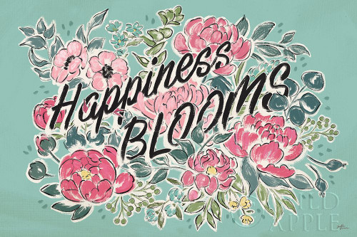 Live in Bloom I Teal Poster Print by Janelle Penner - Item # VARPDX45945