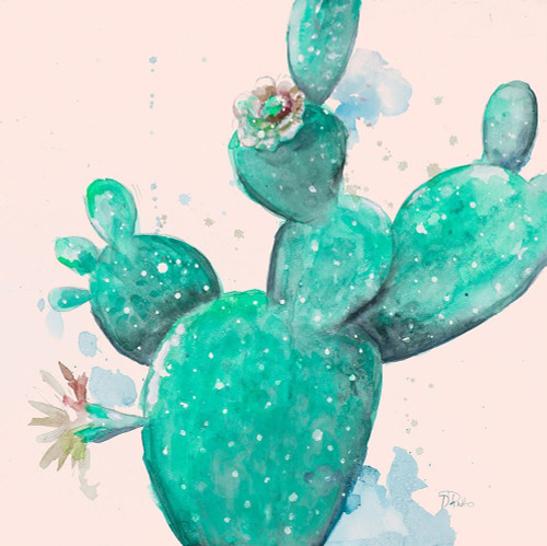 Cactus in Bloom on blush Poster Print by Patricia Pinto - Item # VARPDX12618AB