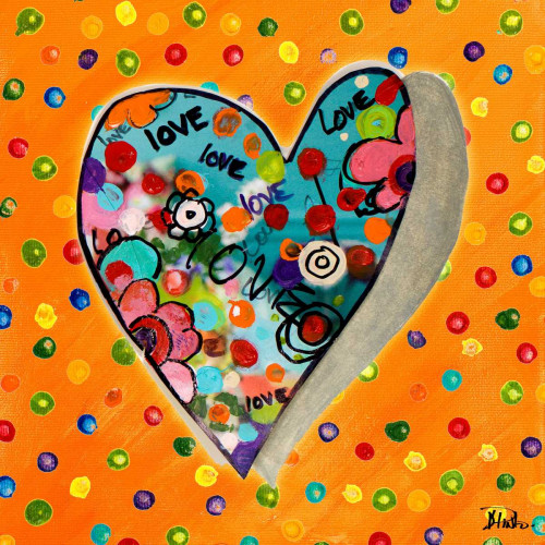 Neon Hearts of Love IV Poster Print by Patricia Pinto - Item # VARPDX10788B