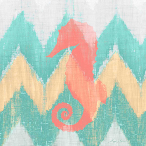 Sea Creature on Chevron II Poster Print by Hugo Edwins - Item # VARPDX10796H