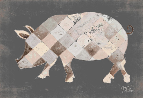 Rustic Plaid Pig Poster Print by Patricia Pinto - Item # VARPDX12985A