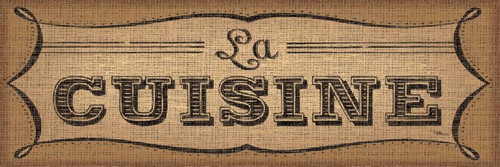 La Cuisine Burlap II Poster Print by Pela Studio - Item # VARPDX13182