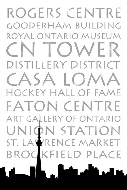 Toronto Skyline Poster Print by Anna Quach - Item # VARPDX13840K